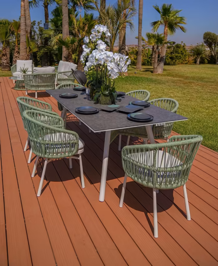 SALLE A MANGER GOYAVE- MOBILIER DE JARDIN MAROC