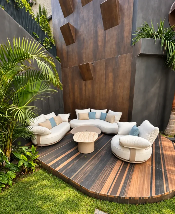 Salon de jardin Onda – HiGold, signé Claudio Bellini – Plusieurs configurations possibles