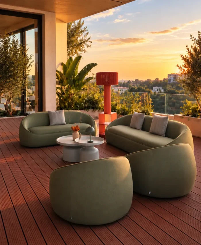 Salon Canggu – Vert Olive | Disponible en deux versions : petit et grand format